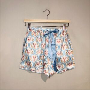 Pink Lily Lobster Pajama Shorts Sz S